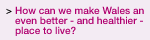 How can we make Wales an even better and healthier place to live?